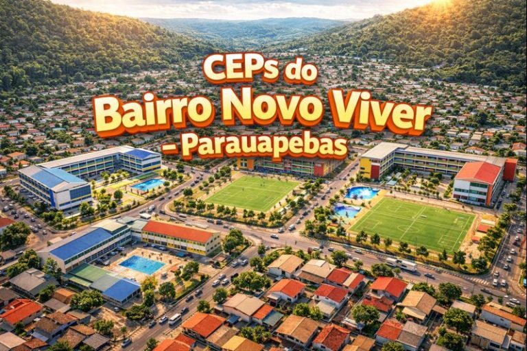 CEPs do Bairro Novo Viver – Parauapebas