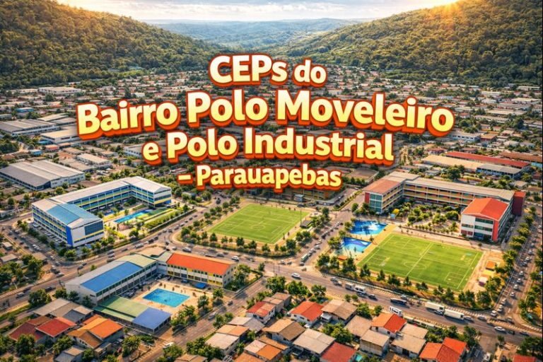 CEPs do Bairro Polo Moveleiro e Polo Industrial – Parauapebas