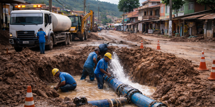 Manutenção emergencial afeta abastecimento de água