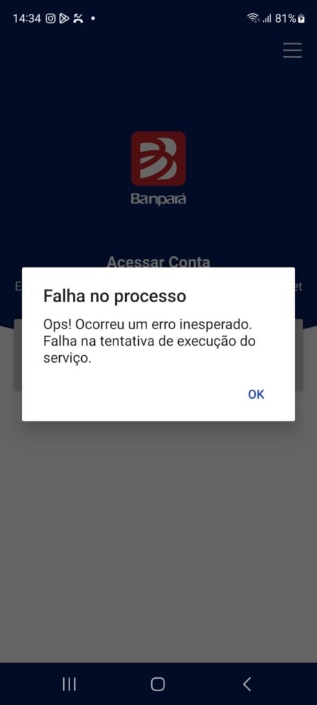 Banpará volta a apresentar instabilidade e deixa milhares de clientes sem acesso a serviços no Pará