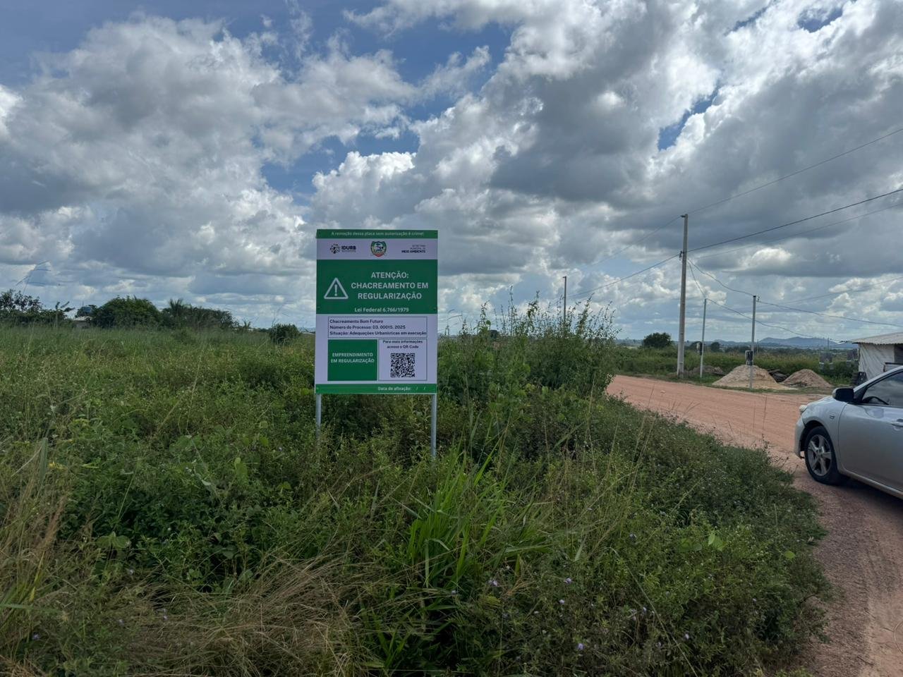 Primeiro chacreamento assina TAC e recebe placa verde por processo de regularização