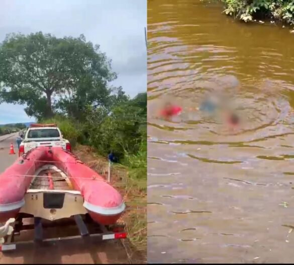Tragédia na PA-275: três pessoas morrem após carro cair em riacho