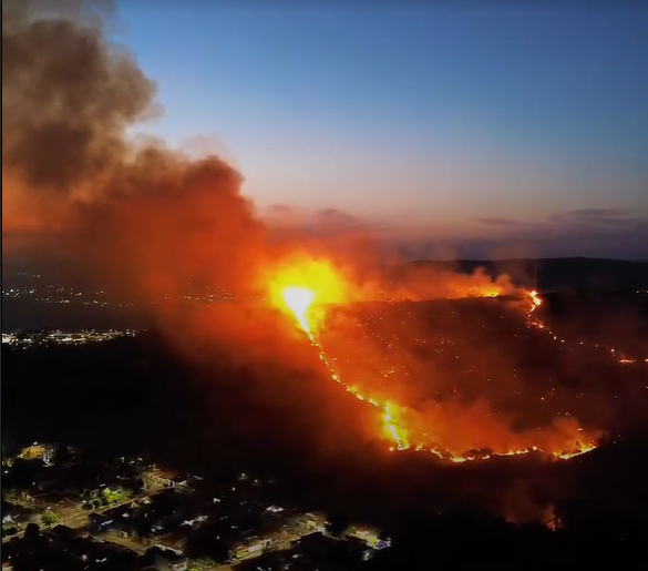 Incêndio atinge região do Morro das Antenas em Canaã dos Carajás