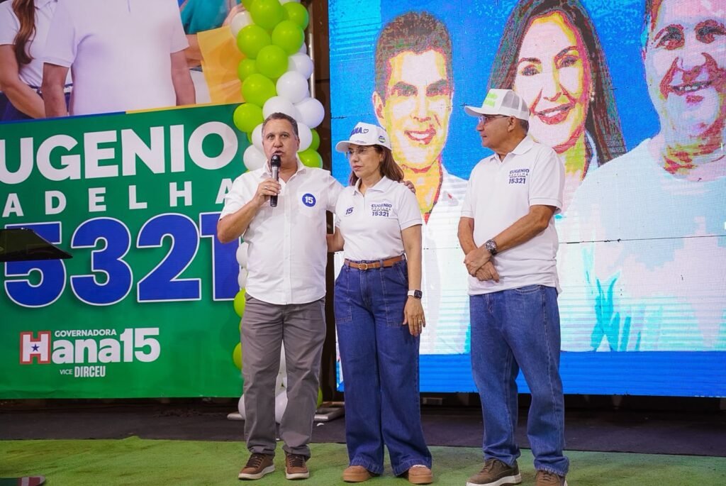 Presidente da Câmara de Parauapebas, Anderson Moratório, e vereador Josivaldo da Farmácia estão com Eugênio Gadelha