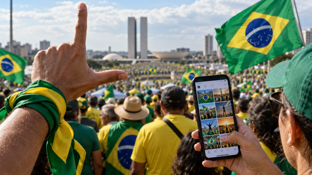 Manifestação Verde e Amarela em Brasília L