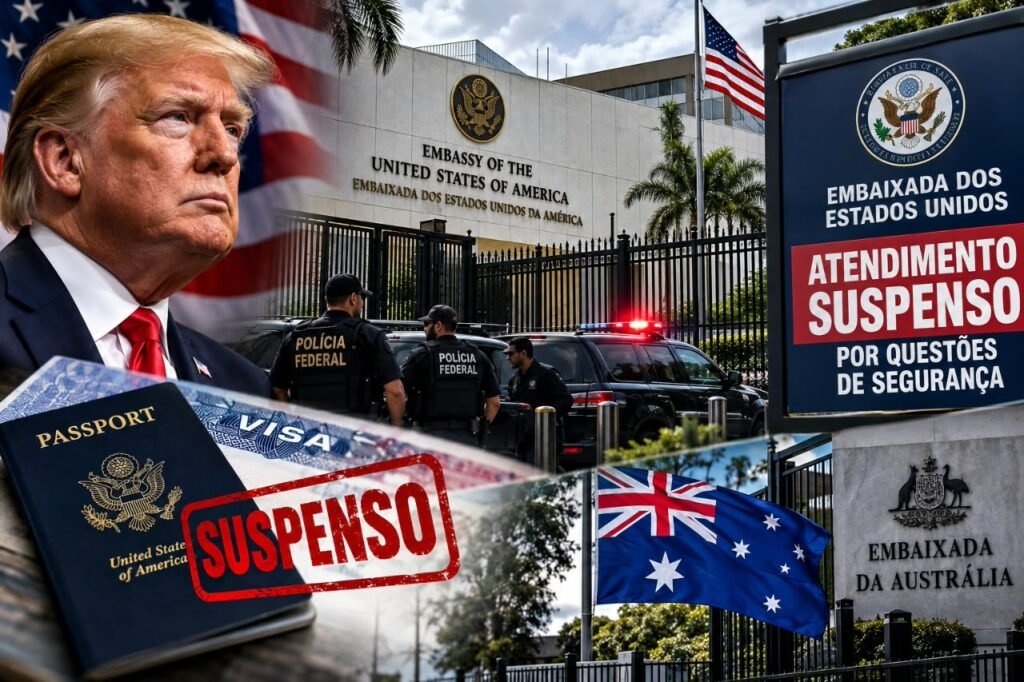 EUA suspendem atendimento na embaixada e em consulados no Brasil por “questões de segurança”