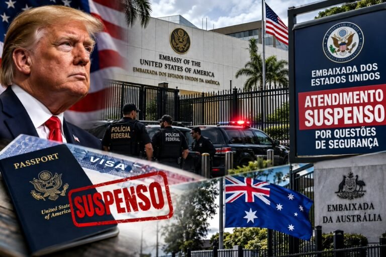 EUA suspendem atendimento na embaixada e em consulados no Brasil por “questões de segurança”