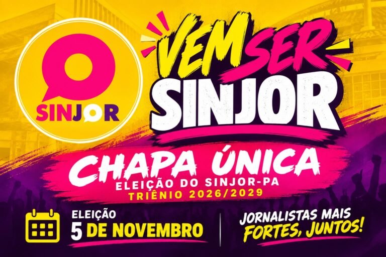 Chapa única no SINJOR-PA garante representação histórica do sudoeste paraense na Diretoria Executiva